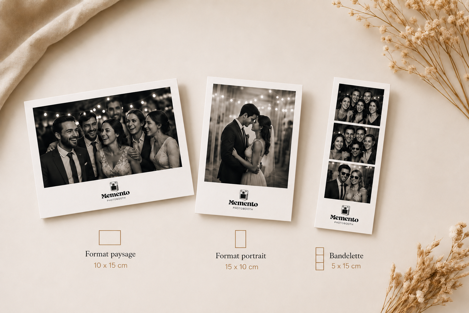 Exemple de cadre photo personnalisé Memento Photobooth